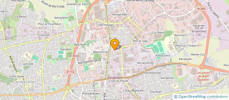 localisation de l'entreprise INTERNAT COMPUTER SERVICES TRAINING CENT à BREST