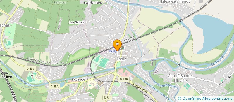 localisation de l'entreprise INTERNAT RESEARCH INNOVATION SERV FINANC à ESBLY