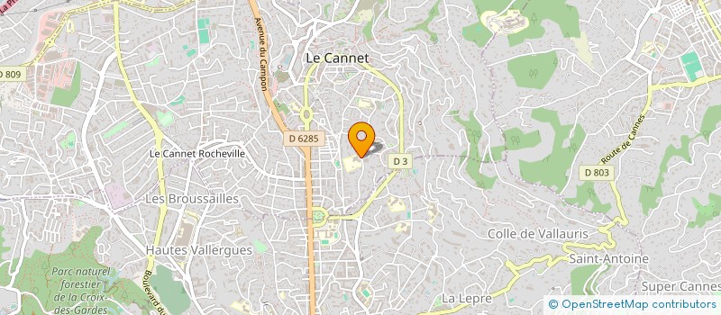 localisation de l'entreprise INTERNATIO SPORT TELEVISION CONSULTING à LE CANNET