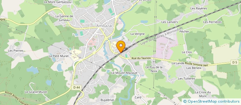 localisation de l'entreprise INTERNATIONAL BIO CHIMIQUE à AMBAZAC