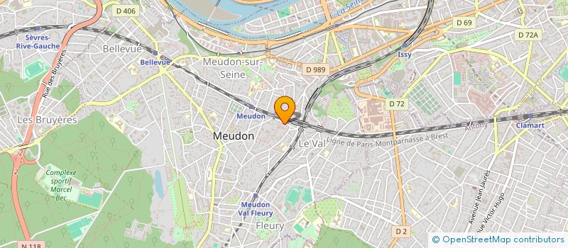 localisation de l'entreprise INTERNATIONAL CADRES  MEUDON