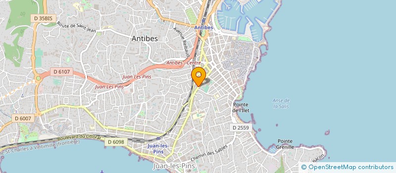 localisation de l'entreprise INTERNATIONAL CAR SERVICES  ANTIBES