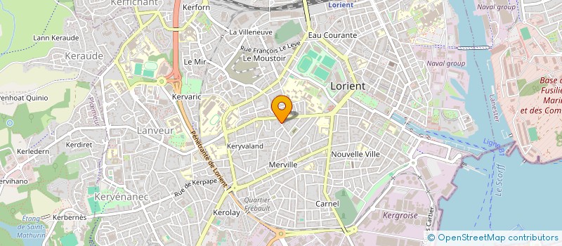 localisation de l'entreprise INTERNATIONAL CARGO SURVEYORS à LORIENT