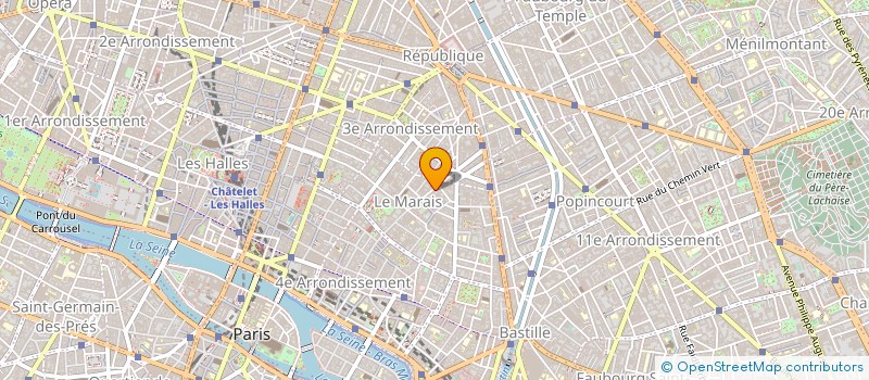 localisation de l'entreprise INTERNATIONAL CASTING FLASH à PARIS