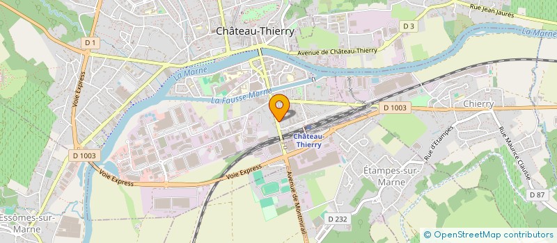 localisation de l'entreprise INTERNATIONAL CHATEAU THIERRY ETAMPES  NOGENTEL