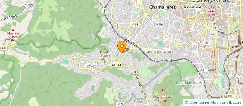 localisation de l'entreprise INTERNATIONAL CLUB  ROYAT