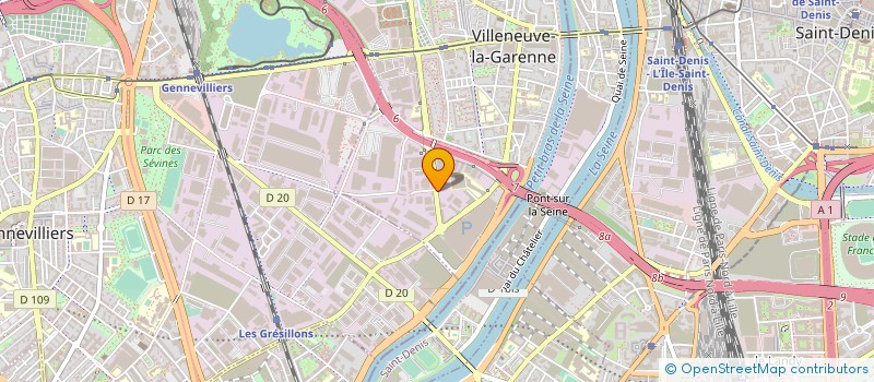 localisation de l'entreprise INTERNATIONAL COMPUTER SYSTEMS  VILLENEUVE-LA-GARENNE