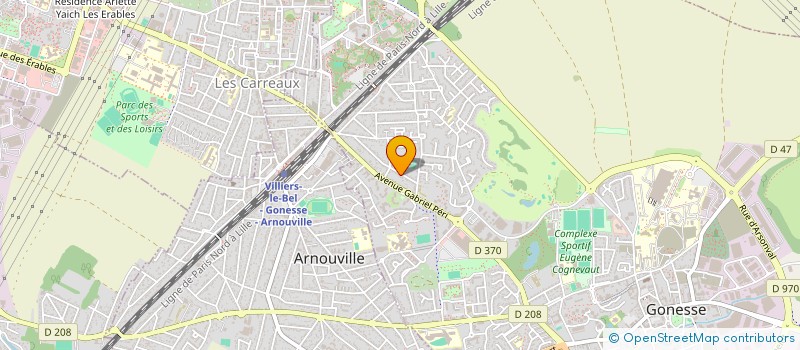 localisation de l'entreprise INTERNATIONAL CONSTRUCTION BATIMENT  GONESSE