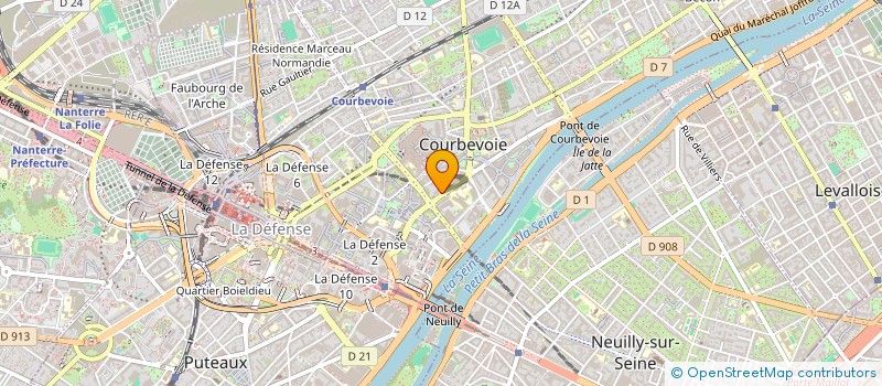 localisation de l'entreprise INTERNATIONAL CONSULTING à COURBEVOIE