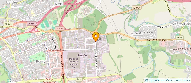 localisation de l'entreprise INTERNATIONAL CONTROL SYSTEM  METZ