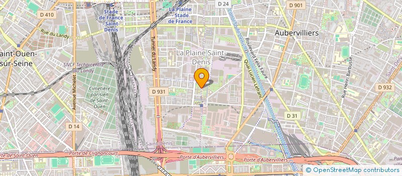 localisation de l'entreprise INTERNATIONAL DATATODAY  AUBERVILLIERS