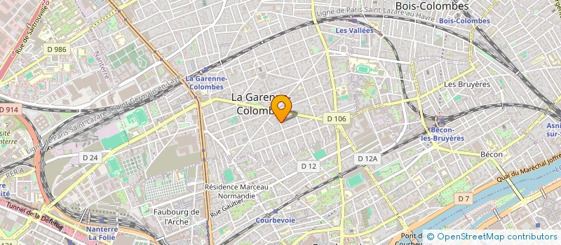 localisation de l'entreprise INTERNATIONAL DISTRIBUTION à LA GARENNE-COLOMBES