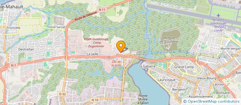 localisation de l'entreprise INTERNATIONAL ENVIRONNEMENT ET TRAVAUX PUBLICS S.A.S.U.  BAIE MAHAULT