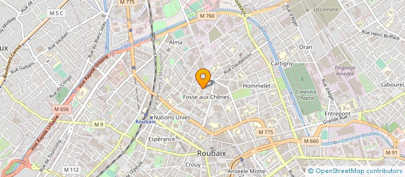 localisation de l'entreprise INTERNATIONAL FASHION CONCEPTION  ROUBAIX