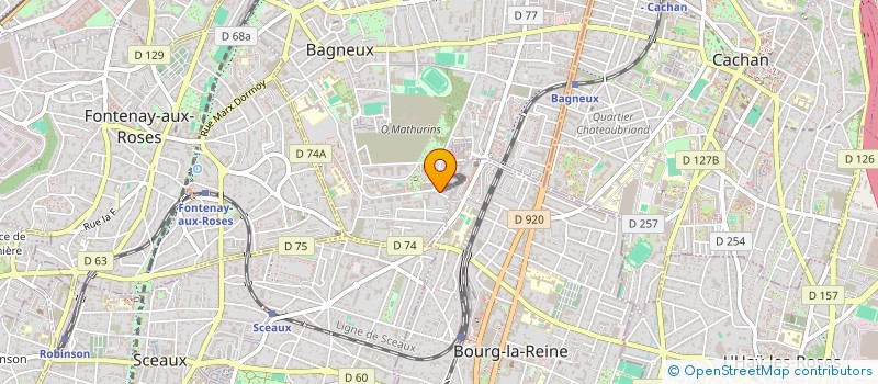 localisation de l'entreprise INTERNATIONAL FERROVIAIRE CLUB à BAGNEUX