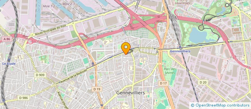 localisation de l'entreprise INTERNATIONAL FIBRE CONNEXION à GENNEVILLIERS
