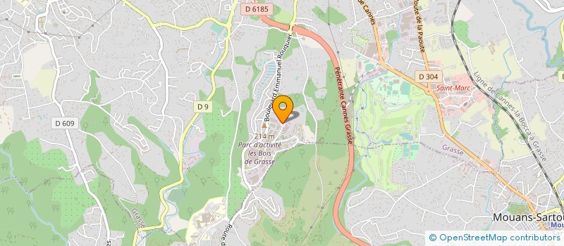 localisation de l'entreprise INTERNATIONAL FLAVORS & FRAGRANCES IFF (FRANCE)  GRASSE