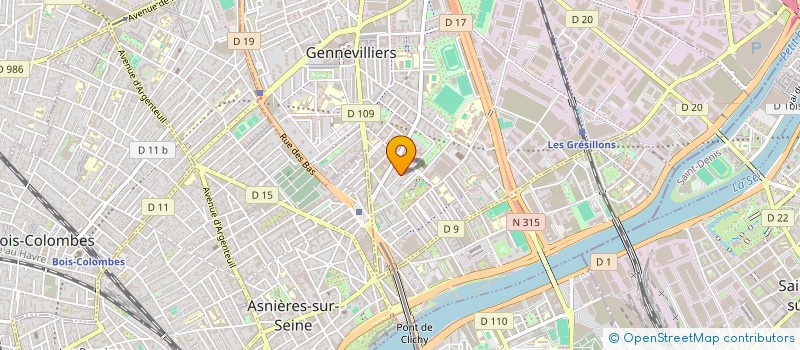 localisation de l'entreprise INTERNATIONAL FOODS DISTRIBUTION à GENNEVILLIERS
