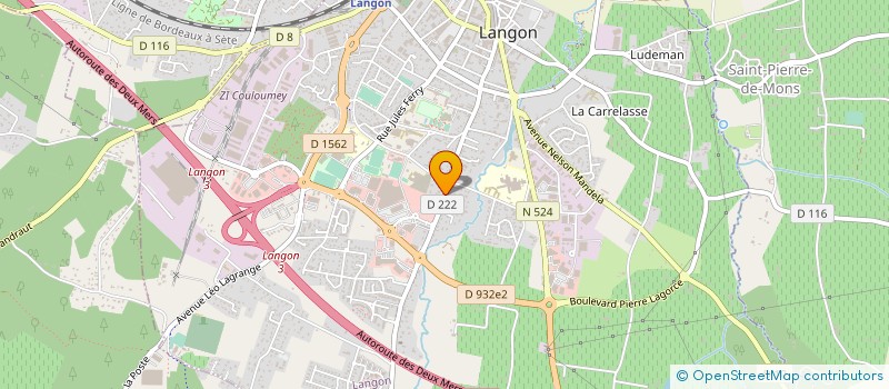 localisation de l'entreprise INTERNATIONAL FOURNITURE à LANGON