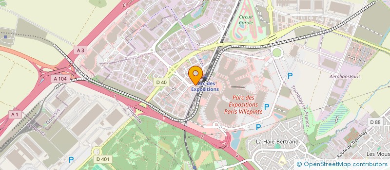 localisation de l'entreprise INTERNATIONAL GENERICS VILLEPINTE SAS à VILLEPINTE