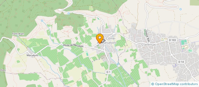 localisation de l'entreprise INTERNATIONAL GOLF CLUB NIMES ST COME  SAINT-COME-ET-MARUEJOLS