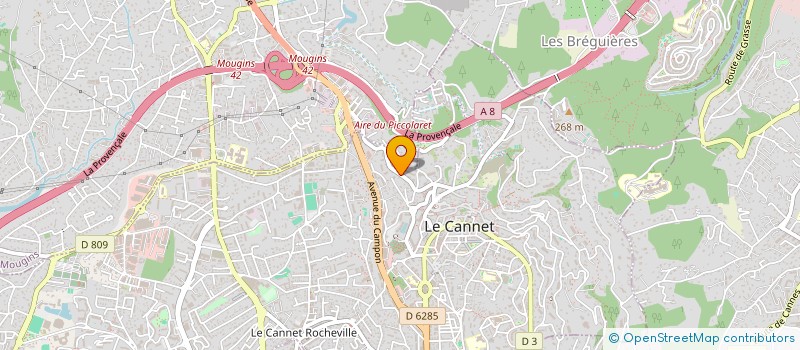 localisation de l'entreprise INTERNATIONAL IMMO CONSULTING à LE CANNET