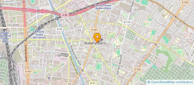 localisation de l'entreprise INTERNATIONAL INGENIERIE SERVICES  AUBERVILLIERS