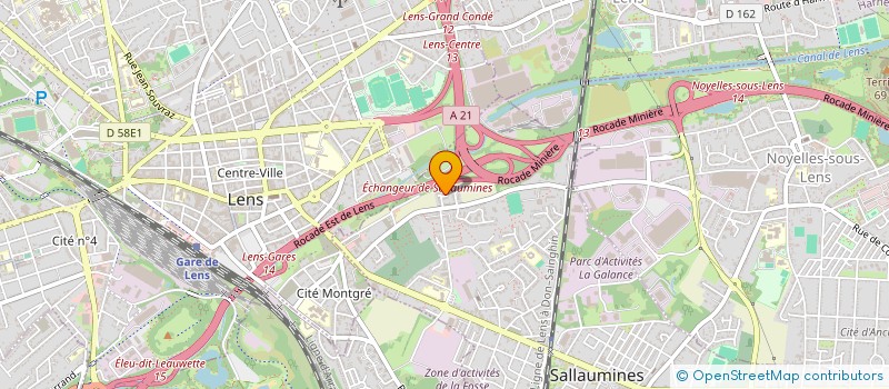 localisation de l'entreprise INTERNATIONAL JMI 2AS (AVIS, ACCOMPAGNEMENT, SERVICES)  SALLAUMINES