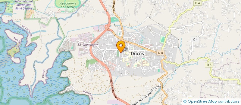 localisation de l'entreprise INTERNATIONAL KARATE CLUB DE DUCOS MARTINIQUE (IKC - DM)  DUCOS