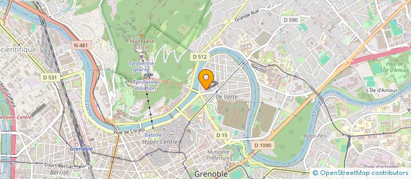 localisation de l'entreprise INTERNATIONAL NEGOCE 38 à GRENOBLE