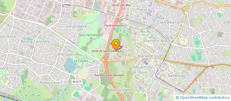 localisation de l'entreprise INTERNATIONAL OUEST CLUB  SAINT-HERBLAIN