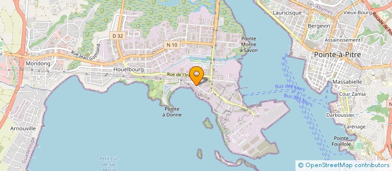 localisation de l'entreprise INTERNATIONAL PRIVATES  BAIE-MAHAULT