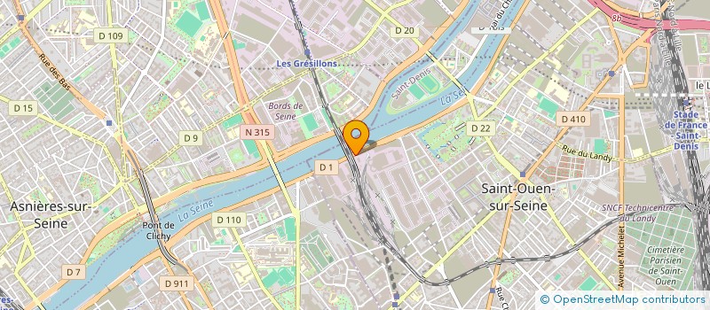 localisation de l'entreprise INTERNATIONAL PRO SERVICES à SAINT-OUEN-SUR-SEINE