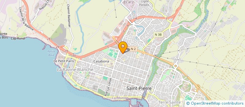 localisation de l'entreprise INTERNATIONAL PROCOM à SAINT-PIERRE