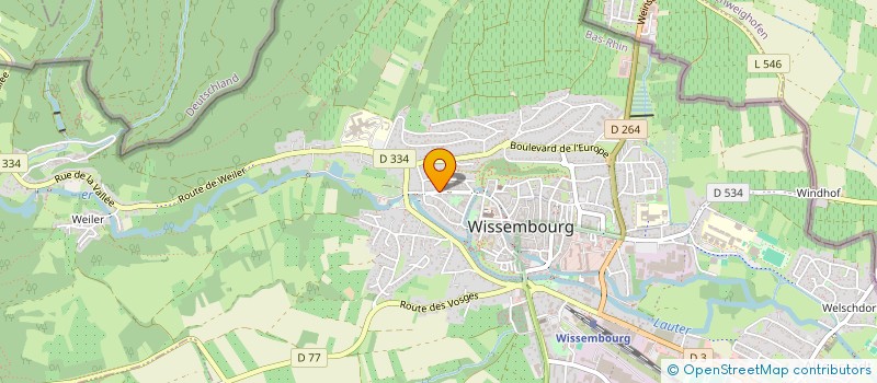 localisation de l'entreprise INTERNATIONAL PRODUITS ET SERVICES IPS à WISSEMBOURG