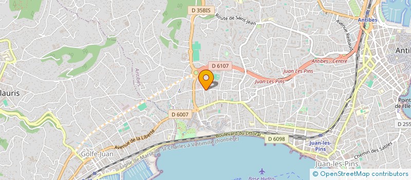 localisation de l'entreprise INTERNATIONAL RESIDENCE HOTELIERE à ANTIBES