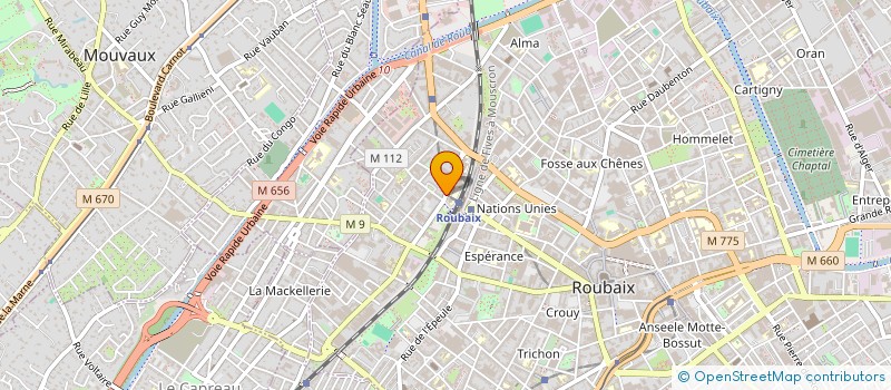 localisation de l'entreprise INTERNATIONAL SERVICES INDUSTRIES  ROUBAIX