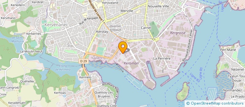 localisation de l'entreprise INTERNATIONAL SERVICES SARL  LORIENT