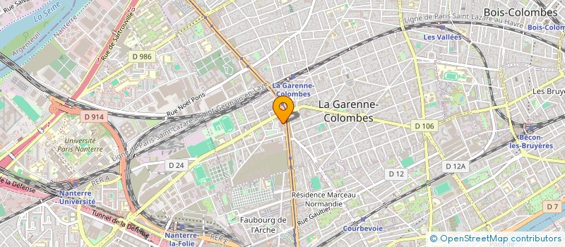 localisation de l'entreprise INTERNATIONAL SOFTWARE COMPANY à LA GARENNE-COLOMBES