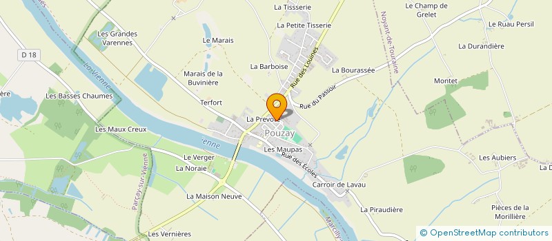 localisation de l'entreprise INTERNATIONAL TOURAINE TRANSPORTS  POUZAY