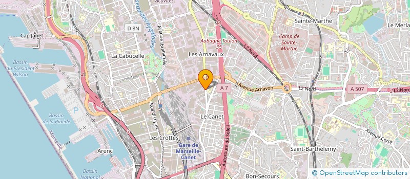 localisation de l'entreprise INTERNATIONAL TRADE ETIQUETAGE MARQUAGE à MARSEILLE
