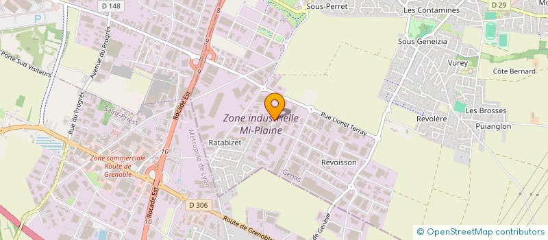 localisation de l'entreprise INTERNATIONAL TRADING INDUSTRIE SERVICES  GENAS