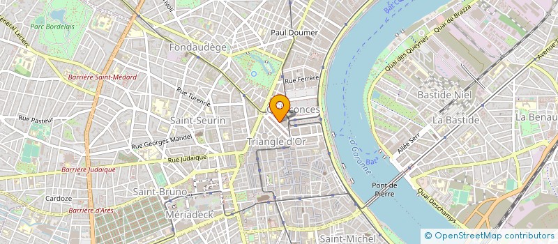 localisation de l'entreprise INTERNATIONAL VINS ET SPIRITUEUX à BORDEAUX