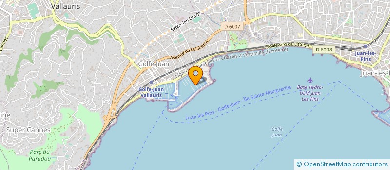 localisation de l'entreprise INTERNATIONAL YACHTS CANNES à VALLAURIS