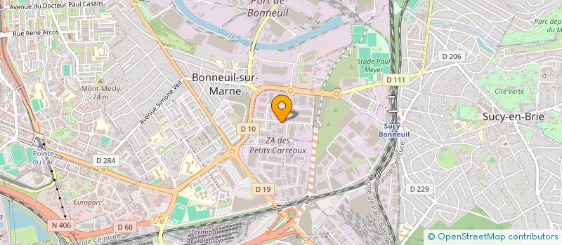 localisation de l'entreprise INTERNATIONALE ABRASIFS INDUSTRIE  BONNEUIL-SUR-MARNE