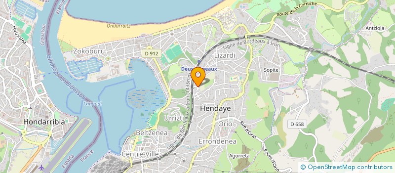 localisation de l'entreprise INTERNATIONALE LATINO-AMERICAINE ANDES à HENDAYE