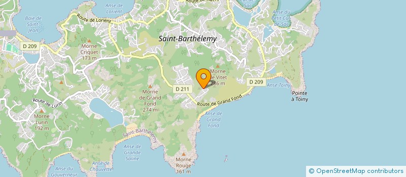 localisation de l'entreprise INTERNATIONALE TECHNICASSISTANCE CORPORATION à SAINT BARTHELEMY