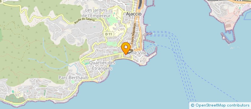 localisation de l'entreprise INTERNATIONALE TOURISME TROPHEE  AJACCIO