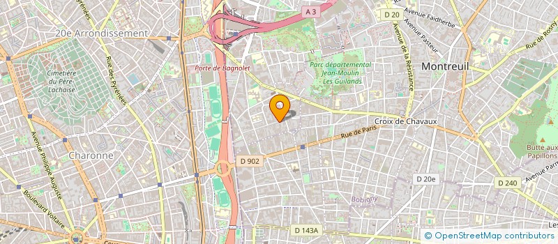 localisation de l'entreprise INTERNET COMMERCE NETWORK à BAGNOLET