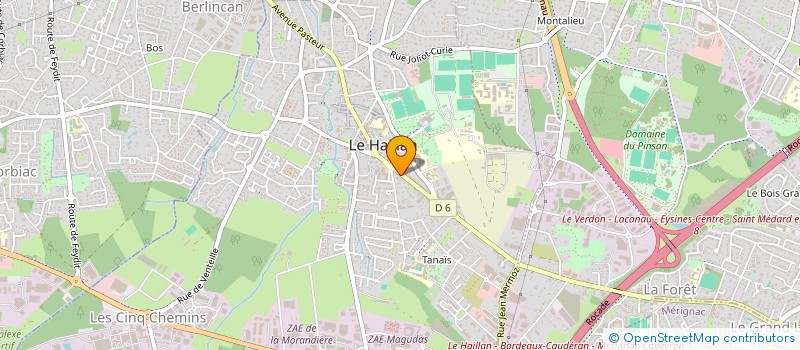 localisation de l'entreprise INTERNET CREATIF COOP CITOY FED RESEAUX  LE HAILLAN